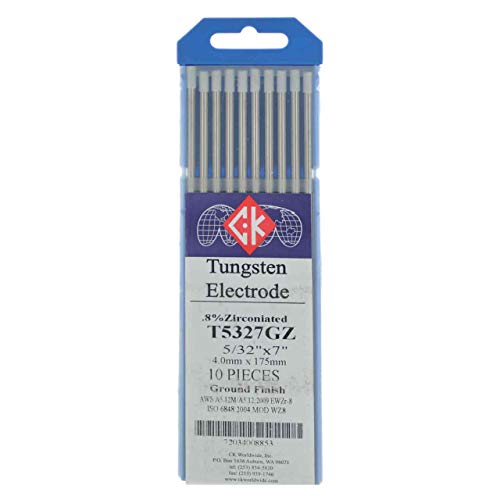 CK T5327GZ 0.8% Zirconiated Tungsten Electrode 5/32