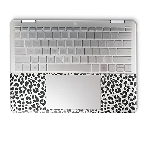Image of MightySkins Carbon Fiber Skin Compatible with HP Spectre x360 14 inch (2022) Full Wrap Kit - Snow Leopard Print | Protective, Durable Textured Carbon Fiber Finish | Easy to Apply | Made in The USA