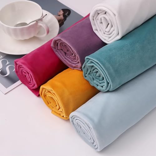 Tela De Terciopelo Arrugado Y Grueso Se Vende por Metro Tapicería Suave Sin Elasticidad Material para Manualidades Costura Tapicería Fundas para Sillas Y Decoración del H(Size:Width 1.5m,Color:Negro)