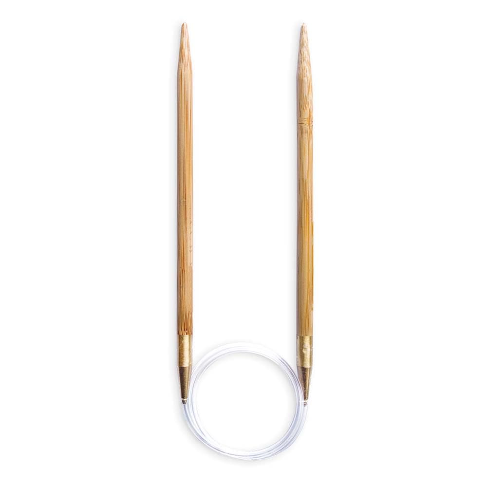 Pony Bamboo Circular Knitting Needle 60cm 6.50mm - Brown - 1pc
