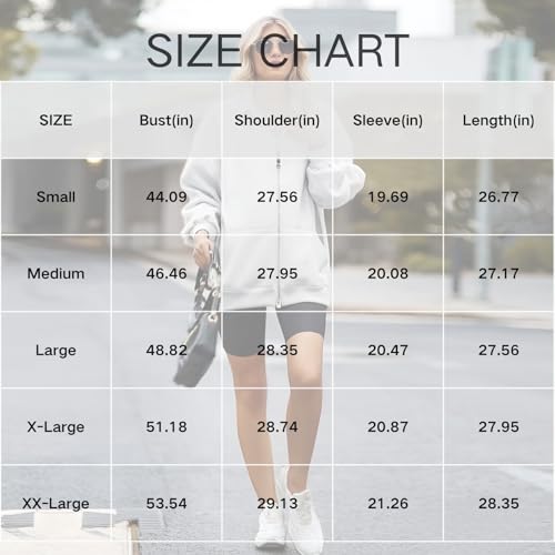 Zip Up Sweatshirt Women No Hood Oversized Casual Long Sleeve Full Zip Jacket with Pockets Fall 2025 Fashion Outerwear3