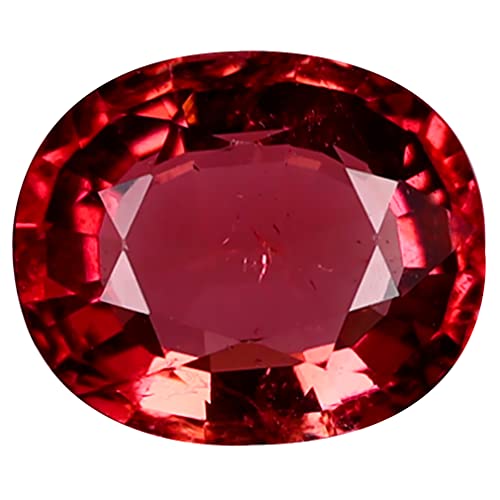 Tourmaline Rose du Mozambique 1.85 ct coupe ovale 9x7 mm pour création de bijou unique