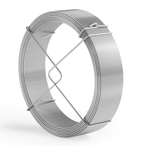 Wiltec Gartendraht Ø 1,5 mm, Wickeldraht 50 m, Bindedraht Stahl verzinkt,...