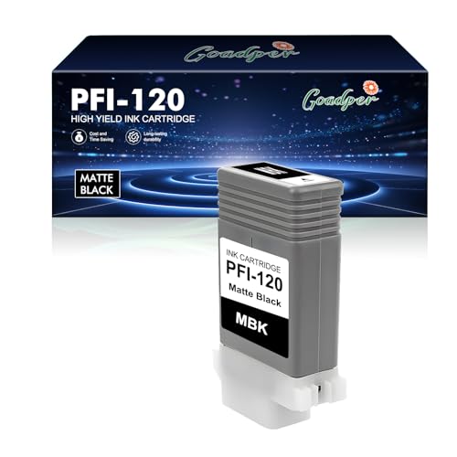 PFI-120MBK cartouche compatible noir mat 130ml pour imprimante grand format Canon TM-305