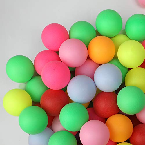 image for KEVENZ Ping Pong Balls,60-Pack Assorted Color Beer Pong Balls, Bulk Ta