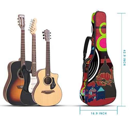 Housse de protection épaisse en éponge imperméable pour guitare acoustique, électrique, basse, guitare classique… - Les Beatles, Paul McCartney, John Lennon, RIngo Starr, George Harrison Housse de protection épaisse en éponge imperméable pour guitare acoustique, électrique, basse, guitare classique… – Image 6