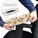 Tnasranmo Cozy Flannel Office Chair Armrest Pads 2-Pack Warm Office Chair Armrest Covers for Winter, Comfortable Arm Rest Pads for All Office & Desk Chair Arms - Leopard Print
