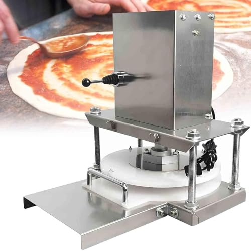RENJJPBO Pizza Dough Roller Sheeter,Automatic Commercial Dough Roller Sheeter,Electric Pizza Dough Roller Stainless Steel,Suitable for Noodle