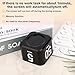 Rotating Visual Timer, Black Desk Productivity Timer Cube 5 10 25 50 Minutes Preset Mute Functions Gravity Sensor Countdown Timers Cube for Work Study Kitchen School