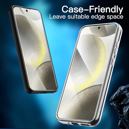 Image of JETech Screen Protector for Galaxy S24, with Camera Lens Protector, 2+2Pack | HD Clear Tempered Glass Guard, Fingerprint ID Compatible, Anti-Scratch Protection