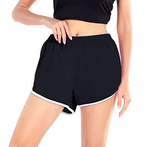 Soly Tech Women Summer Sports Shorts Gym Workout Waistband Skinny Shorts Pants