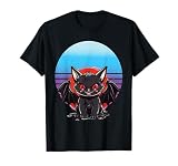 Cat-bat hybrid cute spooky Halloween bat-winged creature T-Shirt
