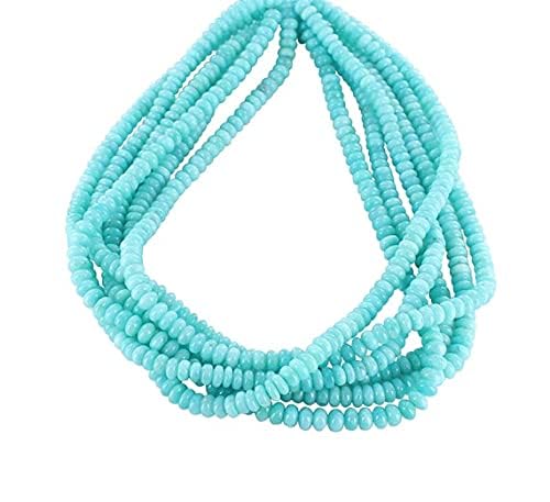 Peruvian Amazonite rondelle 6.5mm LKBEADS pour création bijoux
