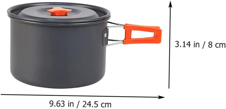 Camping Kitchenware Sports Kettle Portable Cook Combinations Camping Cookware Set for 1-2 People