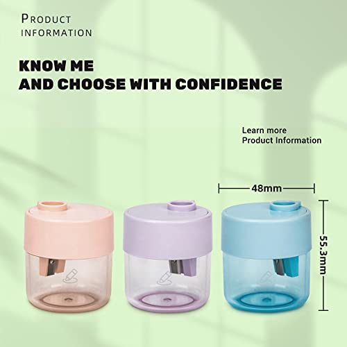 Golcellia 3 Pcs Pencil Sharpeners, Colored Pencil Sharpeners Manual, Single Hole Pencil Sharpener For Kids & Adults, Portable Pencil Sharpener For Travel School Office #TOP1