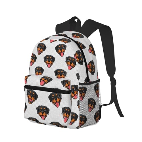 Fashion Daypack Large Capacity Anti-Theft Multipurpose Bookbag for Climbing Work Bicycle, Rottweilers And Thistles Bags, Travel Hiking Backpack Water Resistant2