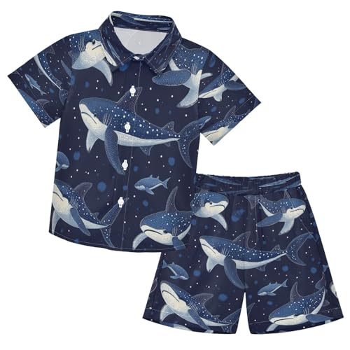Image of Boccsty Red Strawberry Boy Summer Shorts Sets Hawaiian Toddler Boys T-Shirt & Pants 2 Pcs 3T-10T