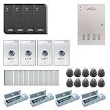 Visionis FPC-6207 Four Doors Access Control TCP/IP Wiegand For Out Swing Electric 1200lbs Mag Lock C