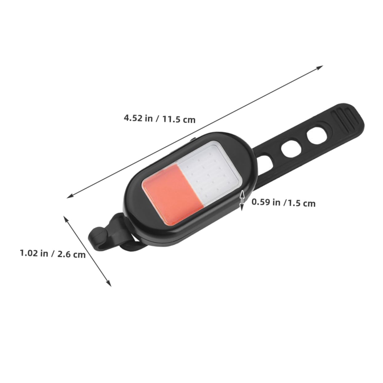 Cabilock Rechargeable LED Night Bike Light Mini Front Tail Light for Cycling Compact Design Bright Illumination Compatibility for Night Riding