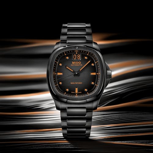 Image of MIDO Multifort TV Big Date - Swiss Automatic Watch for Men - 40mm Case with Transparent Caseback