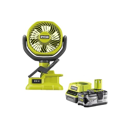 Pack RYOBI Ventilateur à pince 18V One+ RCF18 0 1 Batterie 4.0Ah 1 Chargeur rapide RC18120 140 - vue 2