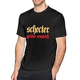 Men's Schecter-Guitar T-Shirt Short Sleeve Tee M Black