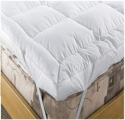 EXTRA DEEP 5" (12.5 cm) LUXURY Duck Feather and 15% Down Mattress Topper, SINGLE Bed Size By Viceroybedding
