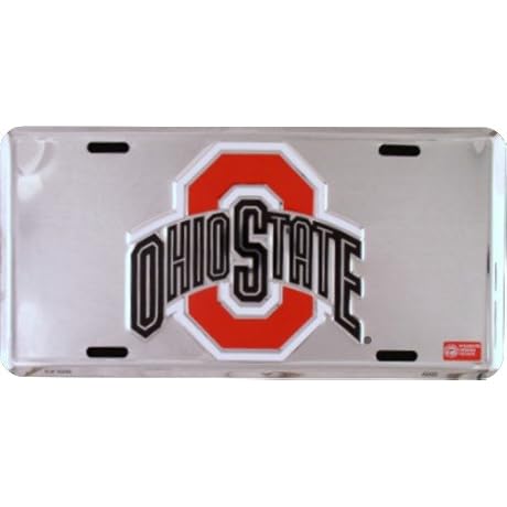 OHIO STATE BUCKEYES Super Stock Metal License Plate