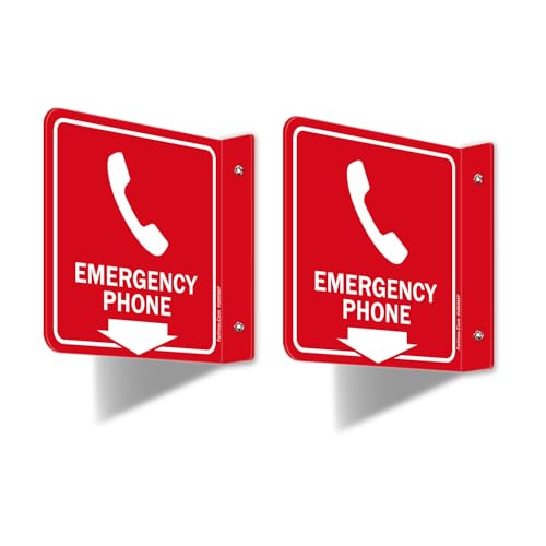 Panneau téléphone d'urgence en acrylique Faittoo haute résistance