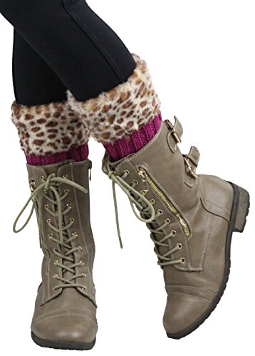 Image of ToBeInStyle Women's Cable Knit Leg Warmers