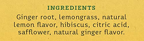 Stash Tea Lemon Ginger Vitality Herbal Tea - Naturally Caffeine Free, Non-GMO Project Verified Premium Tea with No Artificial Ingredients, 20 Count (Pack of 6) - 120 Bags Total