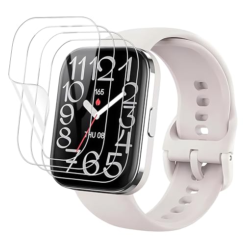 �y4���Z�b�g�zFor Amazfit Bip 5 Unity �t�B�����yYEZHU�zTPU�� �����C�� �����ߗ� �����^ �w��h�~ ��ʑN�₩�����׎�t�ȒP �C�A�Ȃ� �Ռ��z�� Amazfit Bip 5 Unity �p �t���ی�t�B����