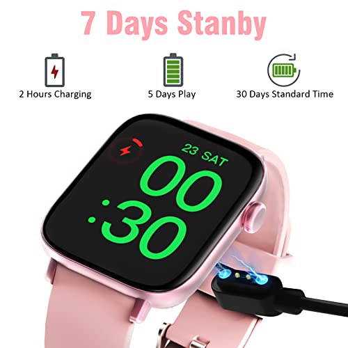 Smart Watch 1.95'' Full Touch Smart Watches For Women Smart Fitness Tracker Watch For Android Ios Phones Compatible With Answer Calls Waterproof Smartwatch With 28 Sport Activity/Sleep/Heart Rate/Step #TOP6
