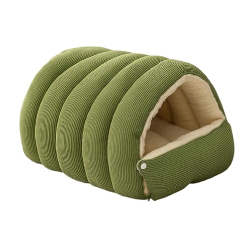 kesurpae Caseta Desmontable para Mascotas, Ideal para Perros y Gatos. Fácil de Limpiar. Aislamiento Grueso. Cómoda y Apta para Ambos sexos, Verde, 45 * 30 * 19 cm