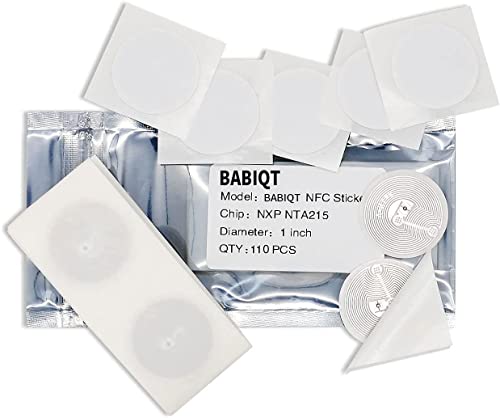 22 pièces NFC Autocollants / Stickers NTAG215 NFC Tags,Balise NFC 25 mm (1 Pouce) Ronde NFC 215 Tag,Utilisé pour Les Cartes de Jeu Amiibo et Compatible avec Tous Les Smartphones Compatibles NFC Cover