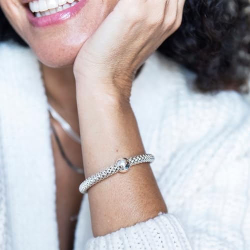 Silpada 'Chic' Sterling Silver Stretch Bracelet, 6 3/4"3