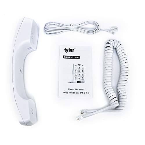 Teléfono de botón grande con cable y altavoz Tyler miniatura 5