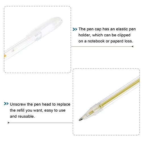 PATIKIL Glitter Gel Pens, 9 Pack Dual Metallic Ink Sparkle Pens miniatura 4