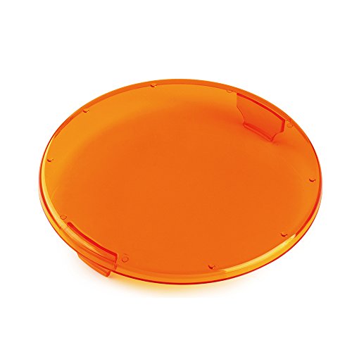 Xprite 9 Inch Amber Light Covers, 60W Clip-On Round Off-Road LED Light Covers with 4D Lens Protection for Work & Fog Driving Lights