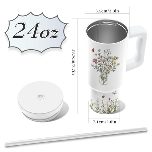 Hiboss Funny Gifts for Senior Women, I Came I Saw I Forgot Tumbler 24 Oz, Funny Gag Sarcastic Gifts for Old People Elderly Citizen Grandma Mom Aunt On Birthday Retirement - Image 4