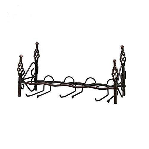 YIOUYI Wine Rack, Wall-mounted Wine Rack Creative Practical, Four-bottle Six-cup Wine Rack Shelf Hanging Shelf.