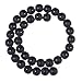 8MM Natural Stone Beads Round Black Matte Onyx Black Line Agata Beads for DIY Jewelry Making Necklace Bracelet