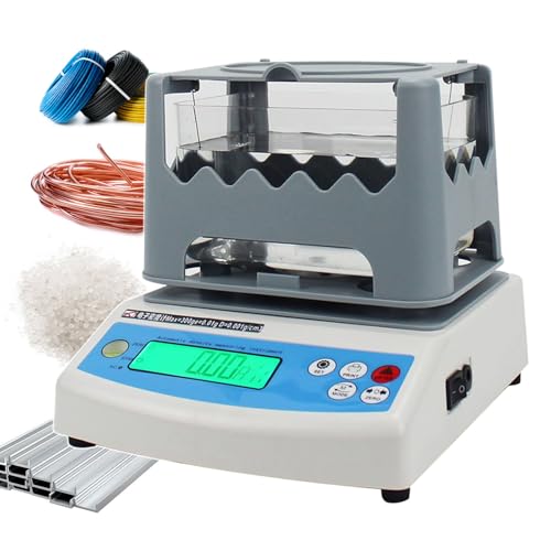 Digitales Festdichtemessgerät, hohe Genauigkeit 0,001 g/cm³ Densimeter mit LCD-Display, schnelle 10-Sekunden-Messung für PVC-Granulat und mechanische Teile