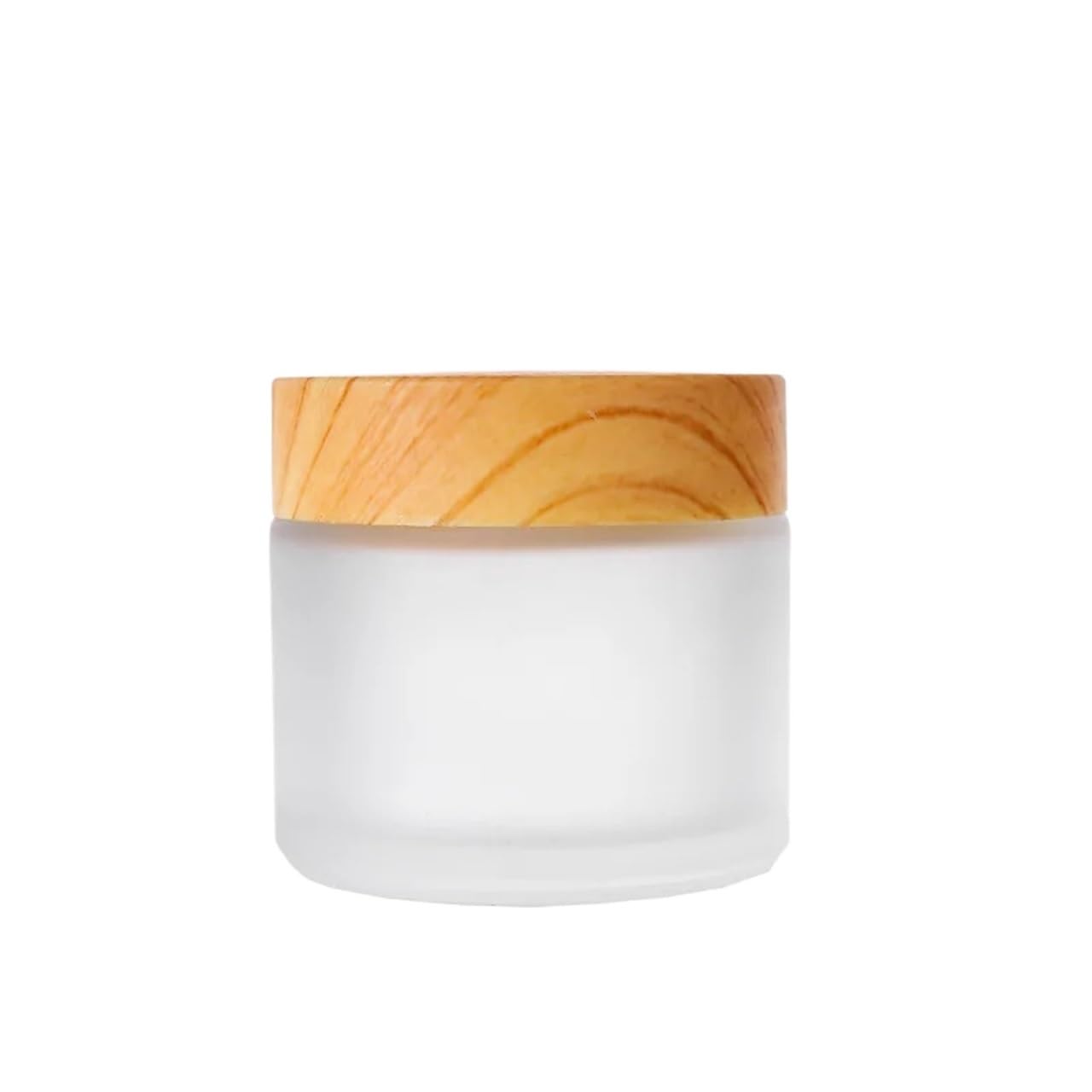 6 pezzi Flacone di crema Coperchio in vetro con venature del legno Barattolo cosmetico da 30 g Scrub 50 Contenitore for imballaggio portatile viaggio per Viaggio | 60g