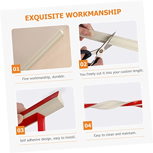 OSALADI Moldagem De Coroa De Canto De 1 Rolo Casca E Vara Moldagem De Casca E Vara Papel De Parede 3