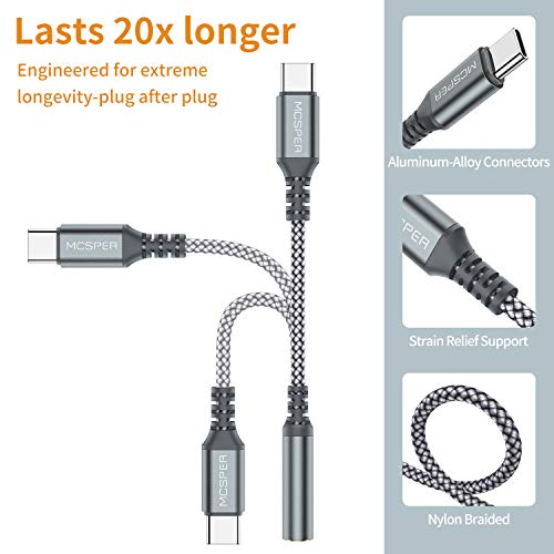 Usb Type C To 3.5Mm Female Adapter,Usb C To Aux Audio Dongle Cable Cord Headphone Jack Compatible With Pixel 4 3 Xl,Samsung Galaxy S23 S22 S21 S20 Ultra Note 20 10 S10 Plus,Ipad Pro,Mate 30 Pro(Grey) #TOP4
