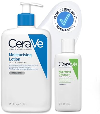 CeraVe Face & Body Routine for Dry Skin Travel Essentials- Moistu...