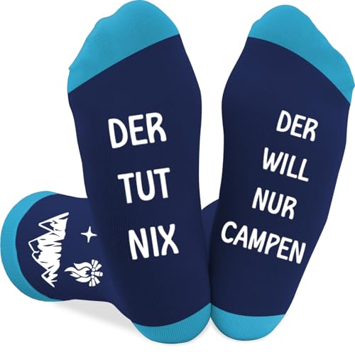 Coopyin Camping Geschenke Camper Geschenke Weihnachtsgeschenke Geburtstagsgeschenk Neujahrsgeschenke Vatertagsgeschenk Ostergeschenk Outdoor Geschenk Camper Lustige Socken für Familie Freunde