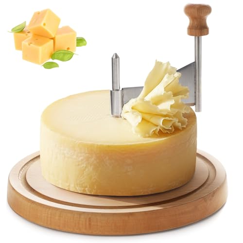 Rallador y cortador de queso con base de madera miniatura 1