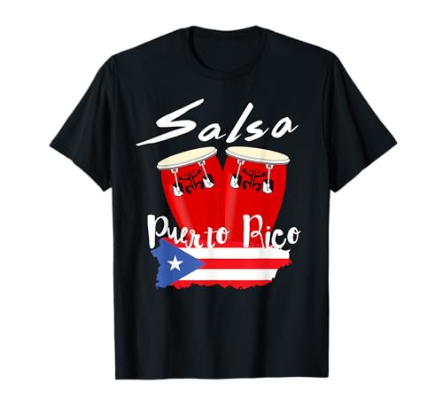 Salsa de Puerto Rico Boricua Puerto Rican Pride T-Shirt T-Shirt